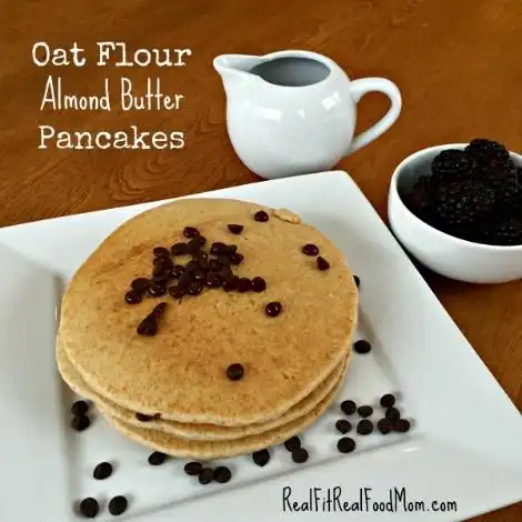 Oat Flour Almond Butter Pancakes Recipe